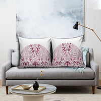 Queensland Maori Rugby Nga Hau e Wha Pillow Cover White Motif - Polynesian Pride