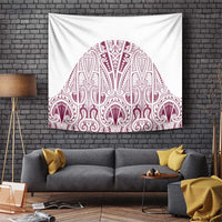 Queensland Maori Rugby Nga Hau e Wha Tapestry White Motif