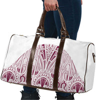 Queensland Maori Rugby Nga Hau e Wha Travel Bag White Motif - Polynesian Pride