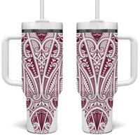 Queensland Maori Rugby Nga Hau e Wha Tumbler With Handle White Motif
