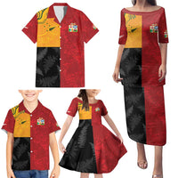 Custom British Lions-AUNZ Family Matching Puletasi and Hawaiian Shirt Australia-New Zealand Indigenous Motif LT9 - Polynesian Pride
