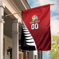 Custom British Lions New Zealand Garden Flag Half Black Fern