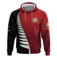 Custom British Lions New Zealand Hoodie Half Black Fern