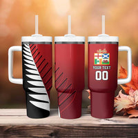 Custom British Lions New Zealand Tumbler With Handle Half Black Fern