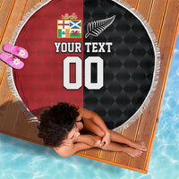 Custom British Lions New Zealand Beach Blanket Sporty Style