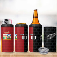 Custom British Lions New Zealand 4 in 1 Can Cooler Tumbler Sporty Style