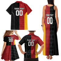 Custom British Lions New Zealand Family Matching Tank Maxi Dress and Hawaiian Shirt Sporty Style