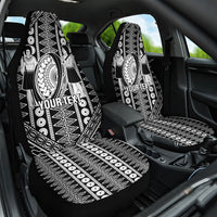 Fiji Custom Rugby National Heritage Car Seat Cover Black Traditional Masi Inspired
