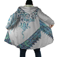 Kahui Whetu Paua shell Kowhaiwhai Taniko Personalised Cloak Manta Ray Shark-Turtle Maori Tribal Style LT9 - Polynesian Pride
