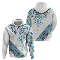 Kahui Whetu Paua shell Kowhaiwhai Taniko Personalised Hoodie Manta Ray Shark-Turtle Maori Tribal Style