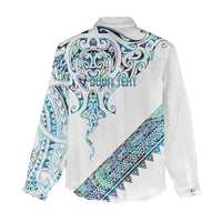 Kahui Whetu Paua shell Kowhaiwhai Taniko Personalised Women Casual Shirt Manta Ray Shark-Turtle Maori Tribal Style LT9 - Polynesian Pride