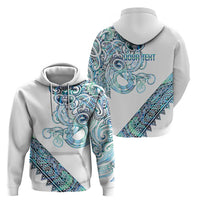 Kahui Whetu Paua shell Kowhaiwhai Taniko Personalised Zip Hoodie Taniwha Maori Tribal Style