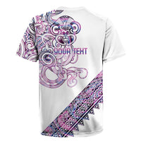 Mawhero Paua shell Kowhaiwhai Taniko Personalised Rugby Jersey Taniwha Maori Tribal Style