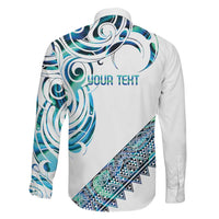 Kahui Whetu Paua shell Kowhaiwhai Taniko Personalised Family Matching Summer Maxi Dress and Hawaiian Shirt Turtle Tattoo Maori Tribal Style LT9 - Polynesian Pride