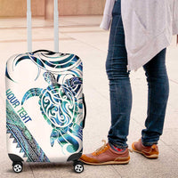 Kahui Whetu Paua shell Kowhaiwhai Taniko Personalised Luggage Cover Turtle Tattoo Maori Tribal Style
