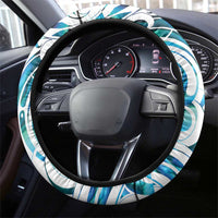 Kahui Whetu Paua shell Kowhaiwhai Taniko Steering Wheel Cover Turtle Tattoo Maori Tribal Style
