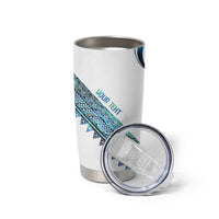Kahui Whetu Paua shell Kowhaiwhai Taniko Personalised Tumbler Cup Turtle Tattoo Maori Tribal Style