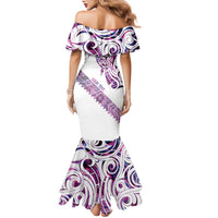 Mawhero Paua shell Kowhaiwhai Taniko Personalised Family Matching Mermaid Dress and Hawaiian Shirt Turtle Tattoo Maori Tribal Style LT9 - Polynesian Pride