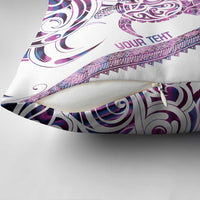 Mawhero Paua shell Kowhaiwhai Taniko Personalised Pillow Cover Turtle Tattoo Maori Tribal Style