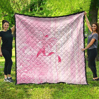Breast Cancer Awareness Quilt Maile Pikake Lokelani Crown Flower Lei Inspired