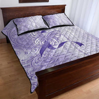 Epilepsy Awareness Quilt Bed Set Maile Pikake Lokelani Crown Flower Lei Inspired