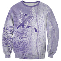 Epilepsy Awareness Sweatshirt Maile Pikake Lokelani Crown Flower Lei Inspired