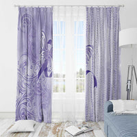 Epilepsy Awareness Window Curtain Maile Pikake Lokelani Crown Flower Lei Inspired