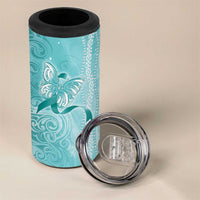 PTSD Awareness 4 in 1 Can Cooler Tumbler Maile Pikake Lokelani Crown Flower Lei Inspired