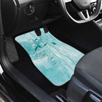 PTSD Awareness Car Mats Maile Pikake Lokelani Crown Flower Lei Inspired