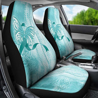 PTSD Awareness Car Seat Cover Maile Pikake Lokelani Crown Flower Lei Inspired