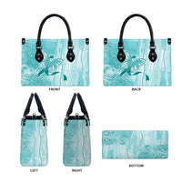 PTSD Awareness Leather Bag Maile Pikake Lokelani Crown Flower Lei Inspired