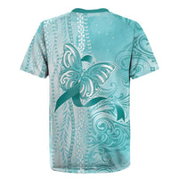 PTSD Awareness Rugby Jersey Maile Pikake Lokelani Crown Flower Lei Inspired