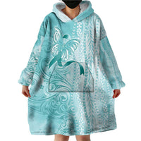 PTSD Awareness Wearable Blanket Hoodie Maile Pikake Lokelani Crown Flower Lei Inspired
