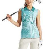 PTSD Awareness Women Sleeveless Polo Shirt Maile Pikake Lokelani Crown Flower Lei Inspired