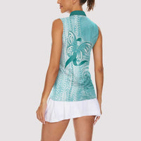 PTSD Awareness Women Sleeveless Polo Shirt Maile Pikake Lokelani Crown Flower Lei Inspired