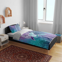Suicide Prevention Awareness Bedding Set Maile Pikake Lokelani Crown Flower Lei Inspired