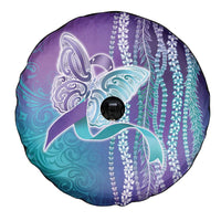 Suicide Prevention Awareness Spare Tire Cover Maile Pikake Lokelani Crown Flower Lei Inspired LT9 - Polynesian Pride