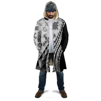 Black Hawaiian Quilt Pattern Cloak Mixed Polynesian Tribal Arty - Polynesian Pride