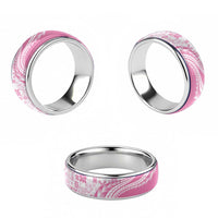 Pink Hawaiian Quilt Pattern Classic Ring Mixed Polynesian Tribal Arty - Polynesian Pride