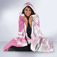 Pink Hawaiian Quilt Pattern Hooded Blanket Mixed Polynesian Tribal Arty