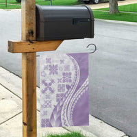 Purple Hawaiian Quilt Pattern Garden Flag Mixed Polynesian Tribal Arty