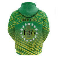 Cook Islands Constitution Day Zip Hoodie Kuki Airani Since 1965