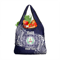 Personalised Tonga Sia'atoutai Theological College Grocery Bag Since 1948 Special Kupesi Pattern