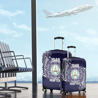 Personalised Tonga Sia'atoutai Theological College Luggage Cover Since 1948 Special Kupesi Pattern LT9 - Polynesian Pride