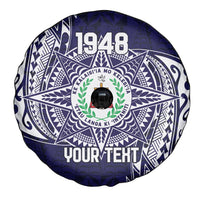 Personalised Tonga Sia'atoutai Theological College Spare Tire Cover Since 1948 Special Kupesi Pattern