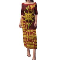 Personalised Tonga Haapai High School Puletasi Special Kupesi Pattern