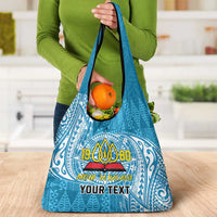 Personalised Tonga Lavengamalie College Grocery Bag Since 1980 Special Kupesi Pattern