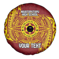 Personalised Tonga Niuatoputapu High School Spare Tire Cover Special Kupesi Pattern