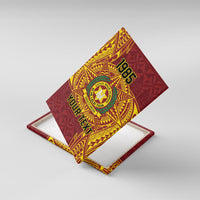 Personalised Tonga Vava'u High School Canvas Wall Art Since 1985 Special Kupesi Pattern