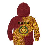 Personalised Tonga Vava'u High School Kid Hoodie Since 1985 Special Kupesi Pattern LT9 - Polynesian Pride